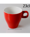 TASSE CAPPUCCINO CLARA ROUGE 23CL DIAMETRE 8.5CM HT 8.5CM /