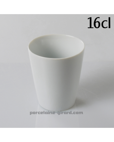 GOBELET CONIQUE 16CL DIAMETRE 7.1CM HT 8.3CM /