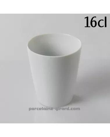 GOBELET CONIQUE 16CL DIAMETRE 7.1CM HT 8.3CM /