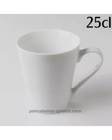 MUG CONIQUE 25CL DIAMETRE 8.8CM HT 10CM  /