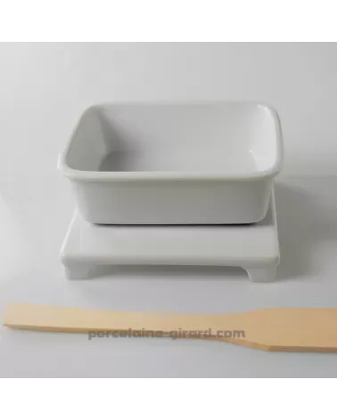 DESSOUS DE PLAT CARRE SUR PIED 15CM  /