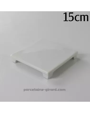 DESSOUS DE PLAT CARRE SUR PIED 15CM  /