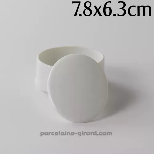 BOITE OVALE ELISE 7.8X6.3CM HT 4.2CM /