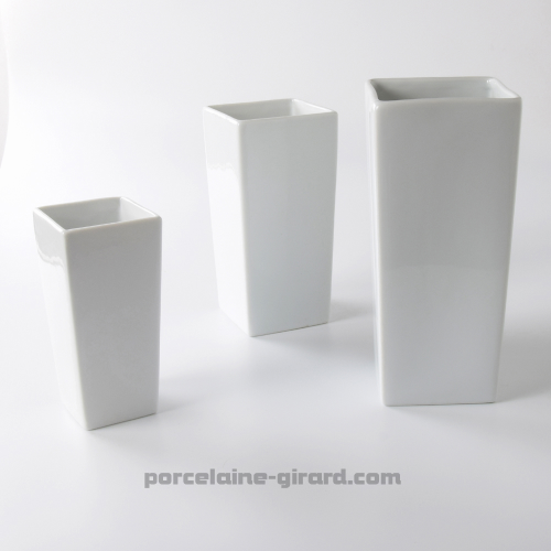 VASE CARRE CELINE 7.2CM HT 15CM /