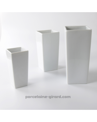 VASE CARRE CELINE 7.2CM HT 15CM /