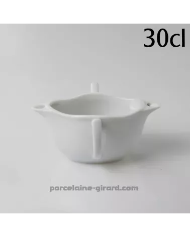 SAUCIERE GRAS ET MAIGRE TRADITION 30CL 16.5X12.5CM HT 7.3CM  /