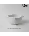 SAUCIERE GRAS ET MAIGRE TRADITION 30CL 16.5X12.5CM HT 7.3CM  /