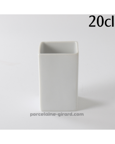 GOBELET CARRE 20CL 6X6CM HT 9.3CM  /