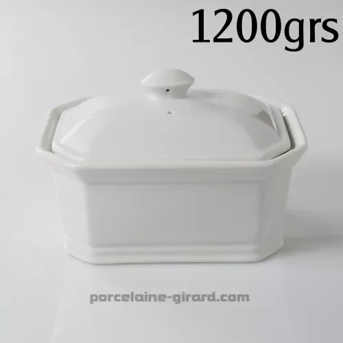TERRINE 1200G 19.3 X 14.8CM HT 8.6CM  /