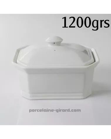 TERRINE 1200G 19.3 X 14.8CM HT 8.6CM  /