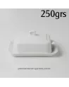 BEURRIER RECTANGULAIRE BOUTON 250G 18 X 11.5 CM  HT 9.5CM /