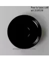 SOUS TASSE CAFE CLARA NOIR DIAMETRE 12CM  HT 1.5 CM/