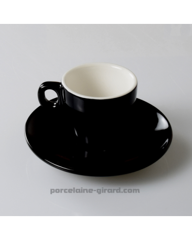 TASSE CAFE CLARA NOIR 8CL DIAMETRE 6.5CM HT 6.1CM  /