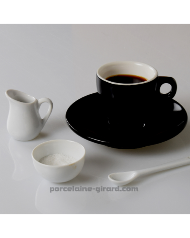 TASSE CAFE CLARA NOIR 8CL DIAMETRE 6.5CM HT 6.1CM  /