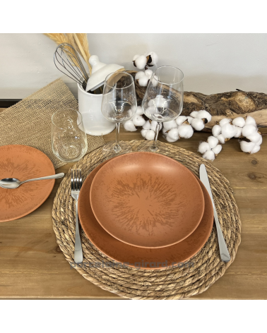 ASSIETTE CREUSE SUN 22CM