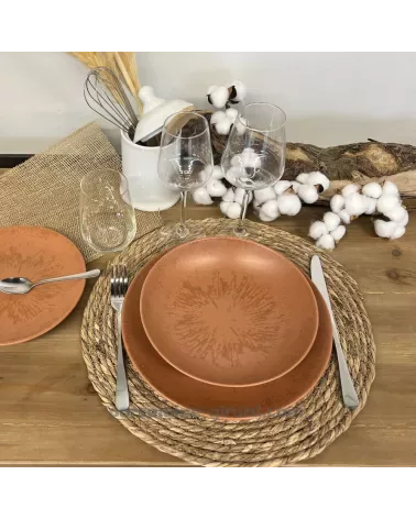 ASSIETTE CREUSE SUN 22CM