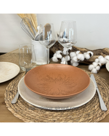 ASSIETTE CREUSE SUN 22CM