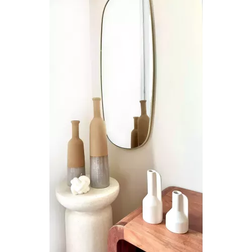 DUO VASES BOUTEILLES FINITION SABLE