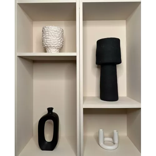 VASE LARGO NOIR 13X5.7CM HT 27CM