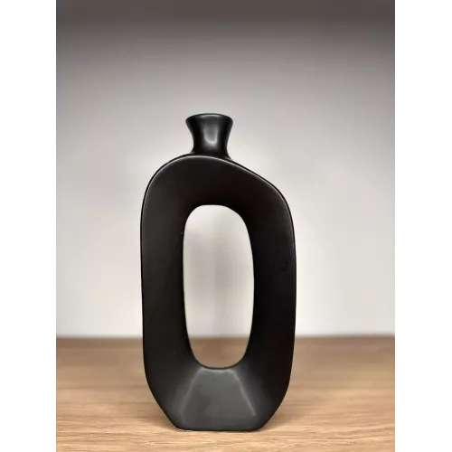 VASE LARGO NOIR 13X5.7CM HT 27CM