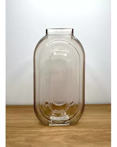 VASE RETRO TRANSPARENT 16X7CM HT 30CM