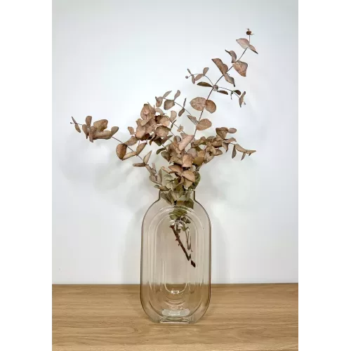 VASE RETRO TRANSPARENT 16X7CM HT 30CM