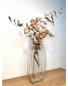 VASE RETRO TRANSPARENT 16X7CM HT 30CM