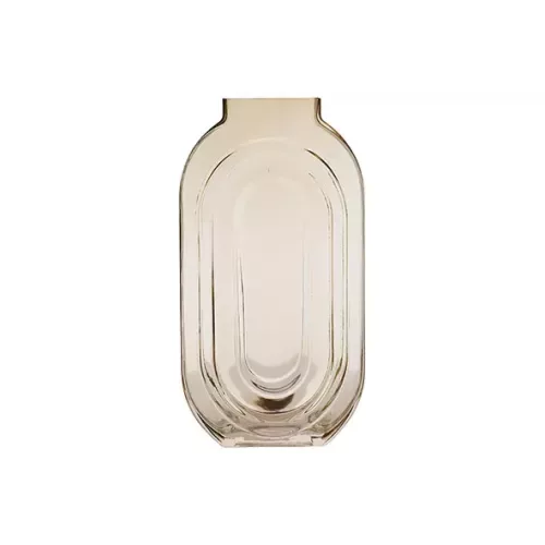 VASE RETRO TRANSPARENT 16X7CM HT 30CM