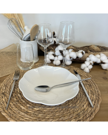 ASSIETTE CREUSE GALANTE 22CM