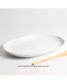 PLAT OVALE 33 CM COQUILLE