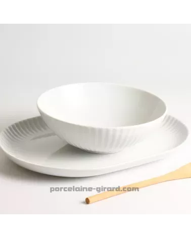 PLAT OVALE 33 CM COQUILLE