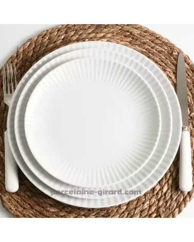 ASSIETTE PLATE 20 CM COQUILLE