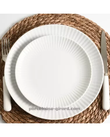 ASSIETTE PLATE 20 CM COQUILLE