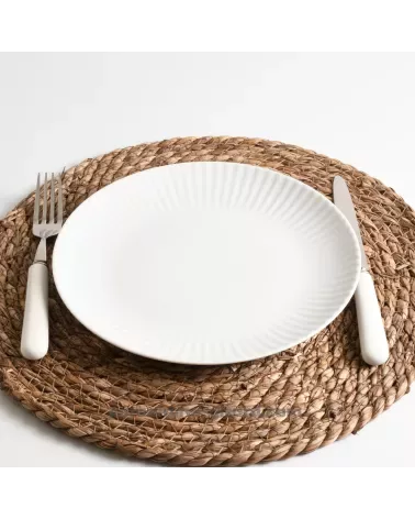 ASSIETTE PLATE 24 CM COQUILLE