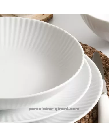 ASSIETTE PLATE 24 CM COQUILLE