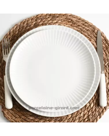 ASSIETTE PLATE 24 CM COQUILLE