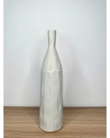 VASE BOUTEILLE WHITE 7.5X31CM