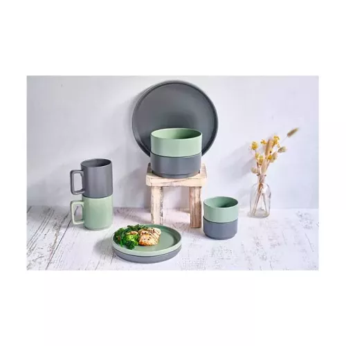 ASSIETTE PLATE OLGA 26CM GRIS