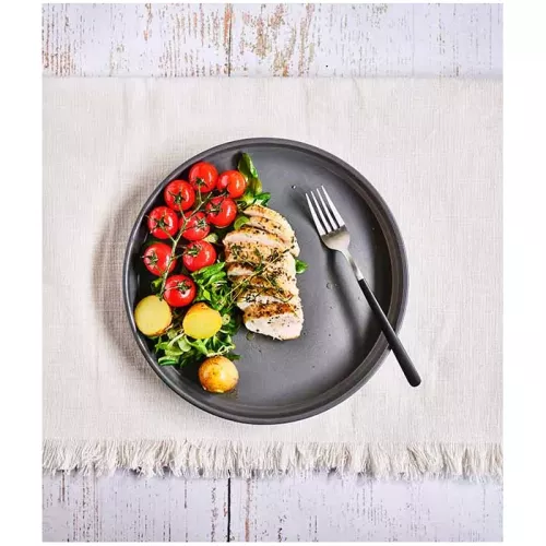ASSIETTE PLATE OLGA 26CM GRIS