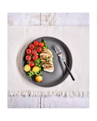 ASSIETTE PLATE OLGA 26CM GRIS