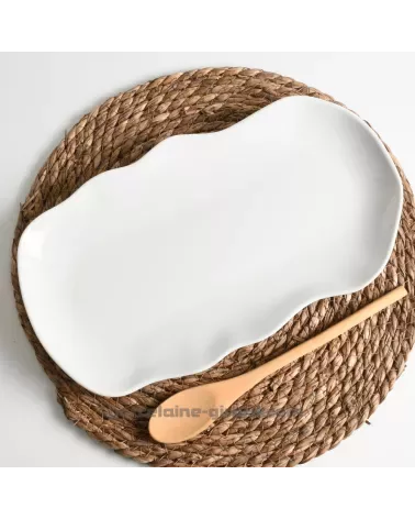 PLAT OVALE 35X20 CM NUAGE