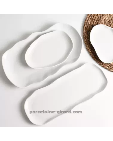 PLAT OVALE 35X20 CM NUAGE