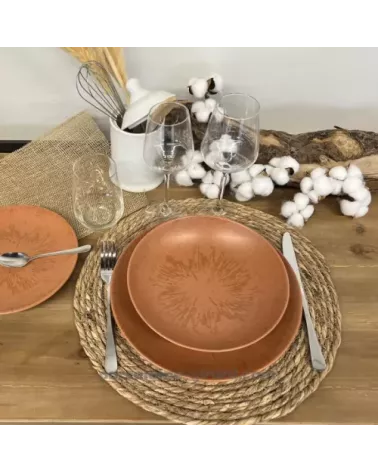 ASSIETTE CREUSE SUN 22CM