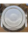 ASSIETTE PLATE CATHY DIAMETRE 27CM EN GRES/