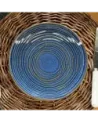 ASSIETTE DESSERT MALO DIAMETRE 21CM DE COULEUR  BLEUE EN GRES//