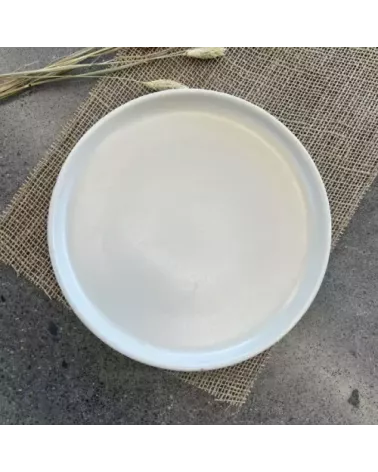 ASSIETTE DESSERT RITA 22CM COULEUR SABLE EN GRES/