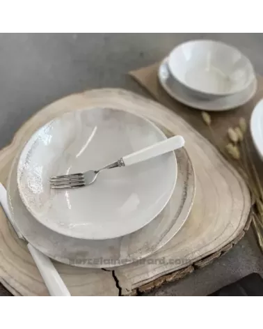 ASSIETTE CREUSE HOLY DIAMETRE 22CM EN GRES/
