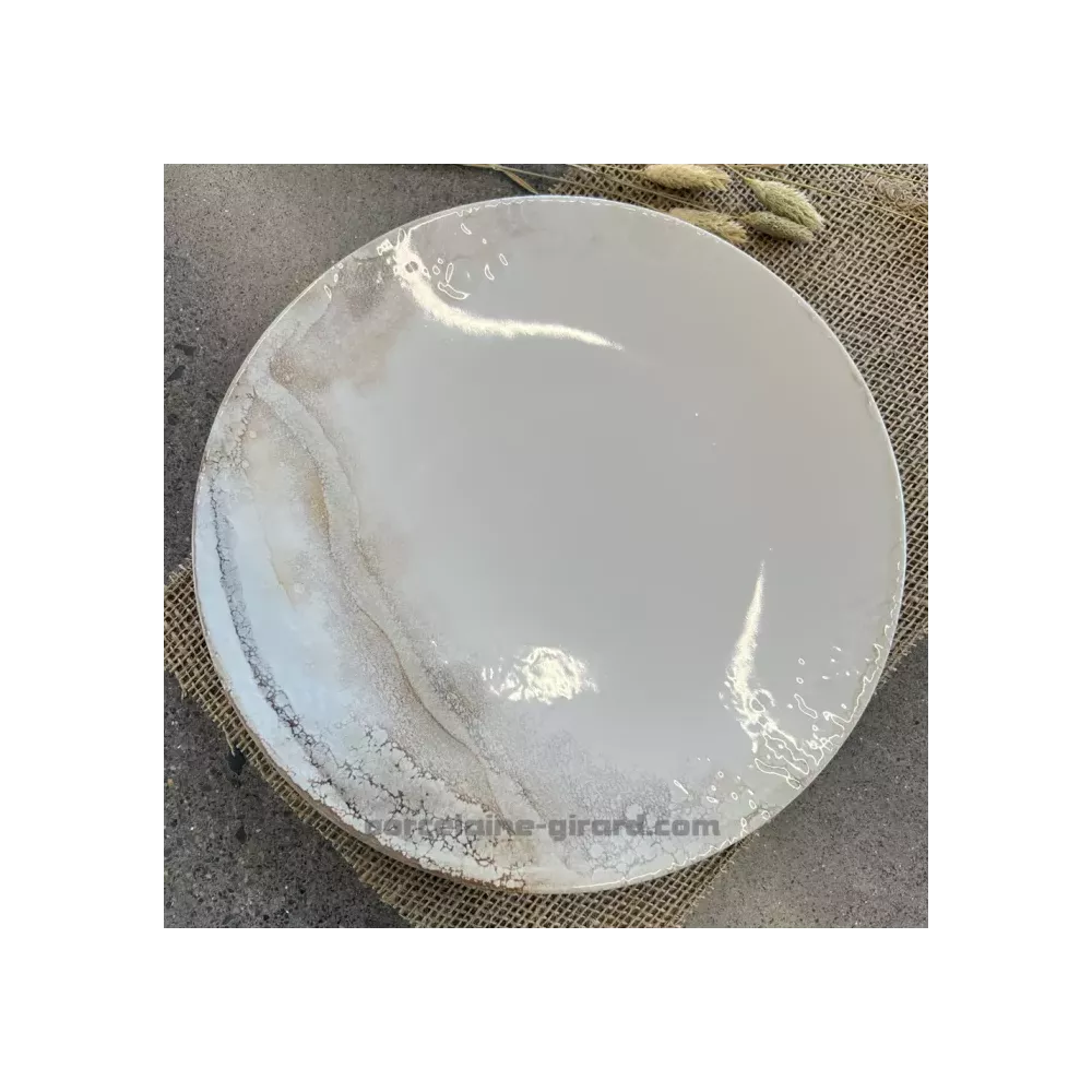 ASSIETTE PLATE HOLY 27CM EN GRES/