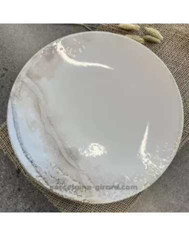 ASSIETTE PLATE HOLY 27CM EN GRES/