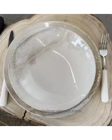 ASSIETTE PLATE HOLY 27CM EN GRES/